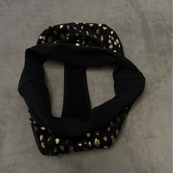 New! Beach Riot Emmy Bottom gold spot black metallic high waisted 24897 - Picture 6 of 8